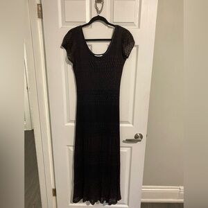 Vintage 90s Crocheted Maxi Dress